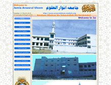 Tablet Screenshot of anwarululoom.madaris.org